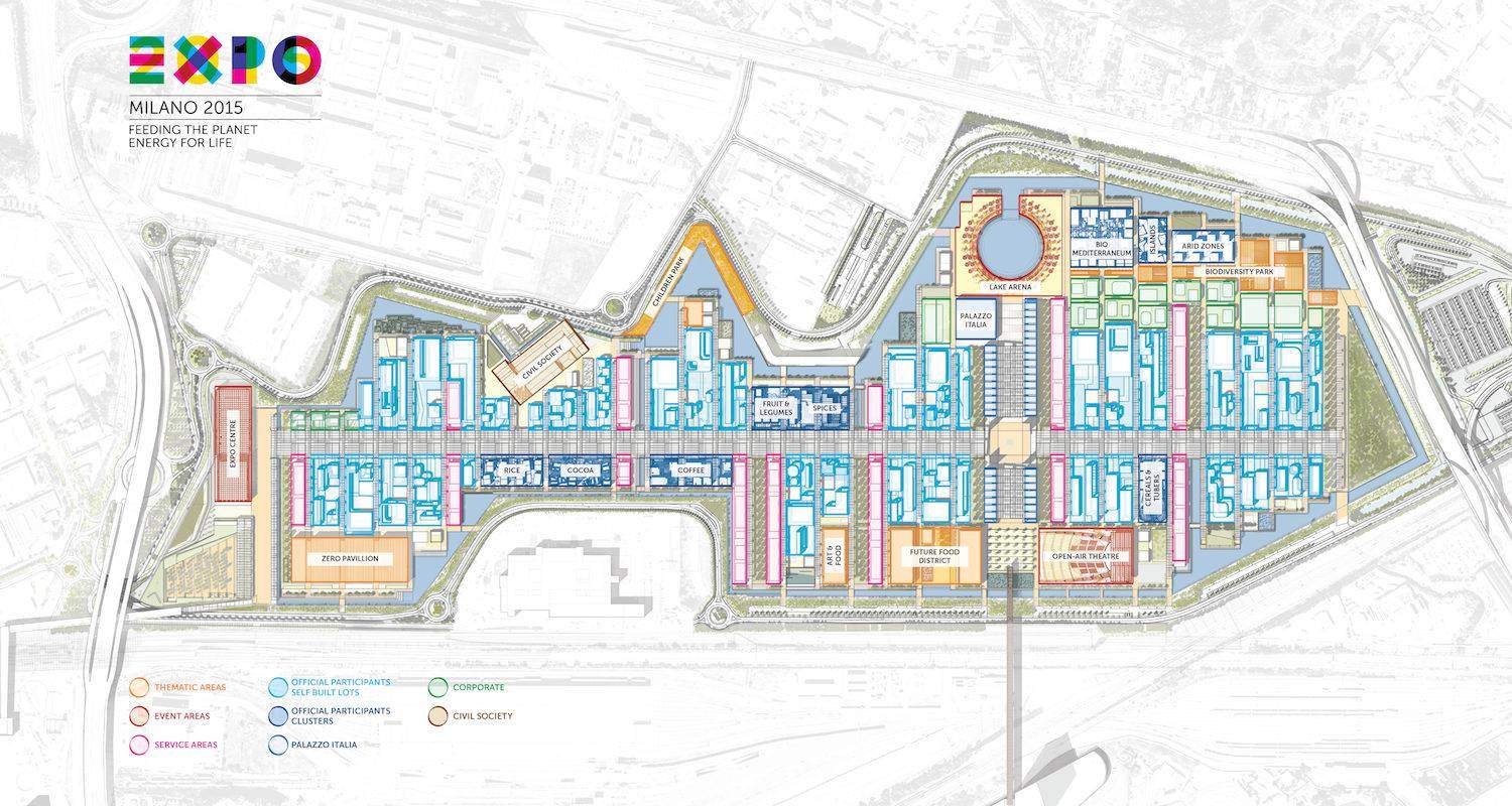 expo 2015 map